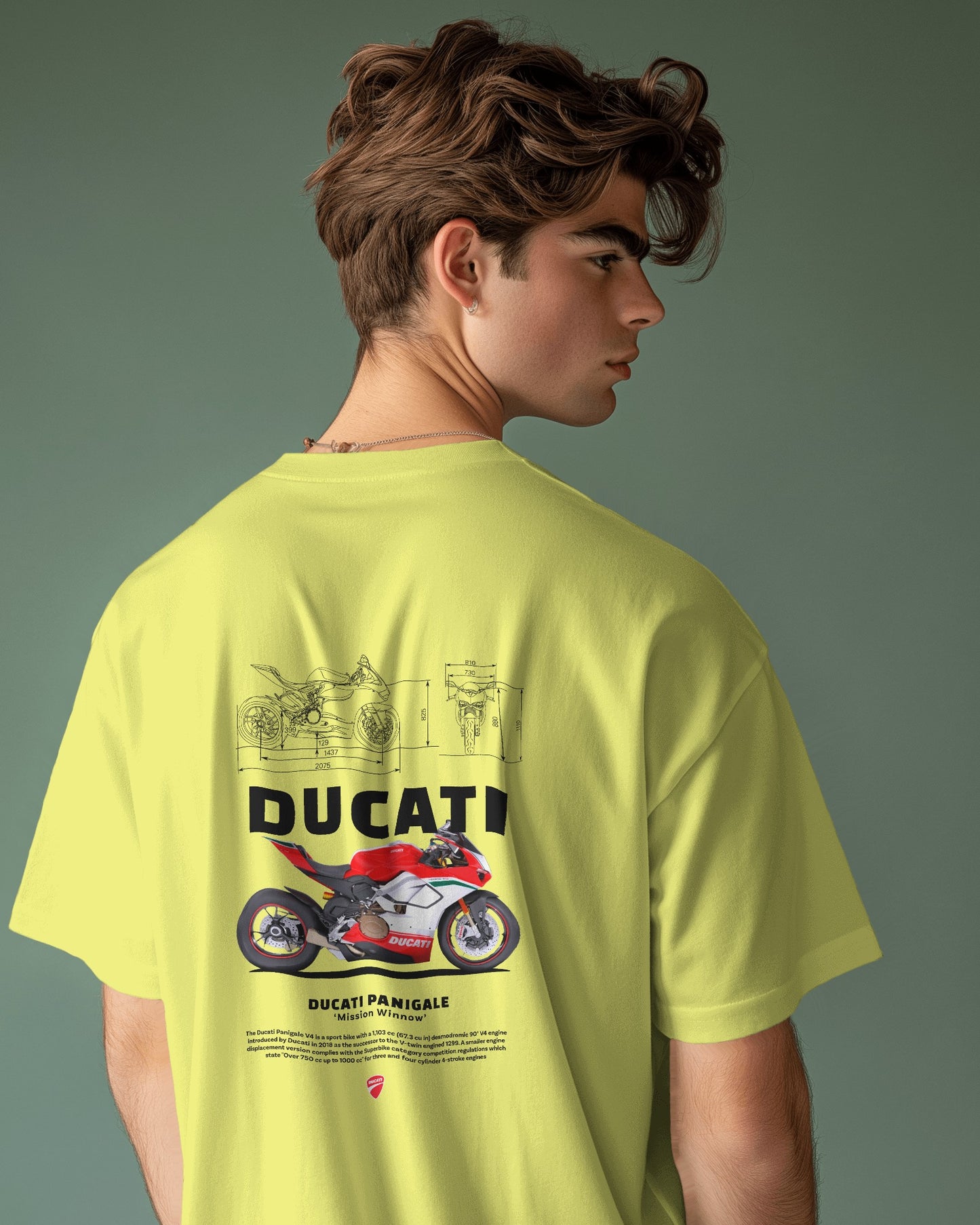 Voggue Wheels : Ducati Oversized T-shirt
