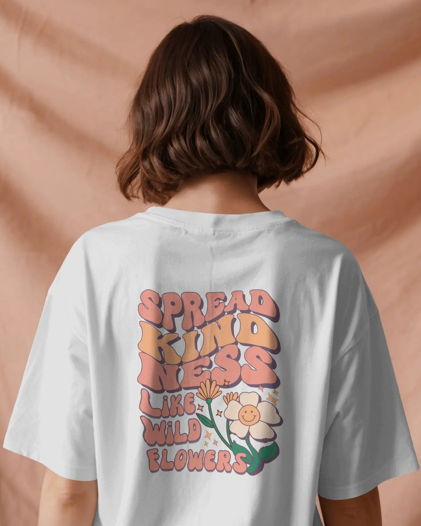 Minimal Blooms : Floral Oversized T-shirt (Copy)